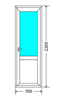 Балконный блок: дверь Exprof S-358 Серпухов