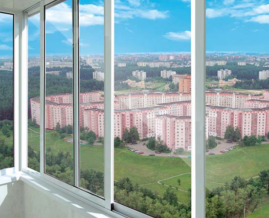 Холодное алюминиевое остекление балконов Серпухов